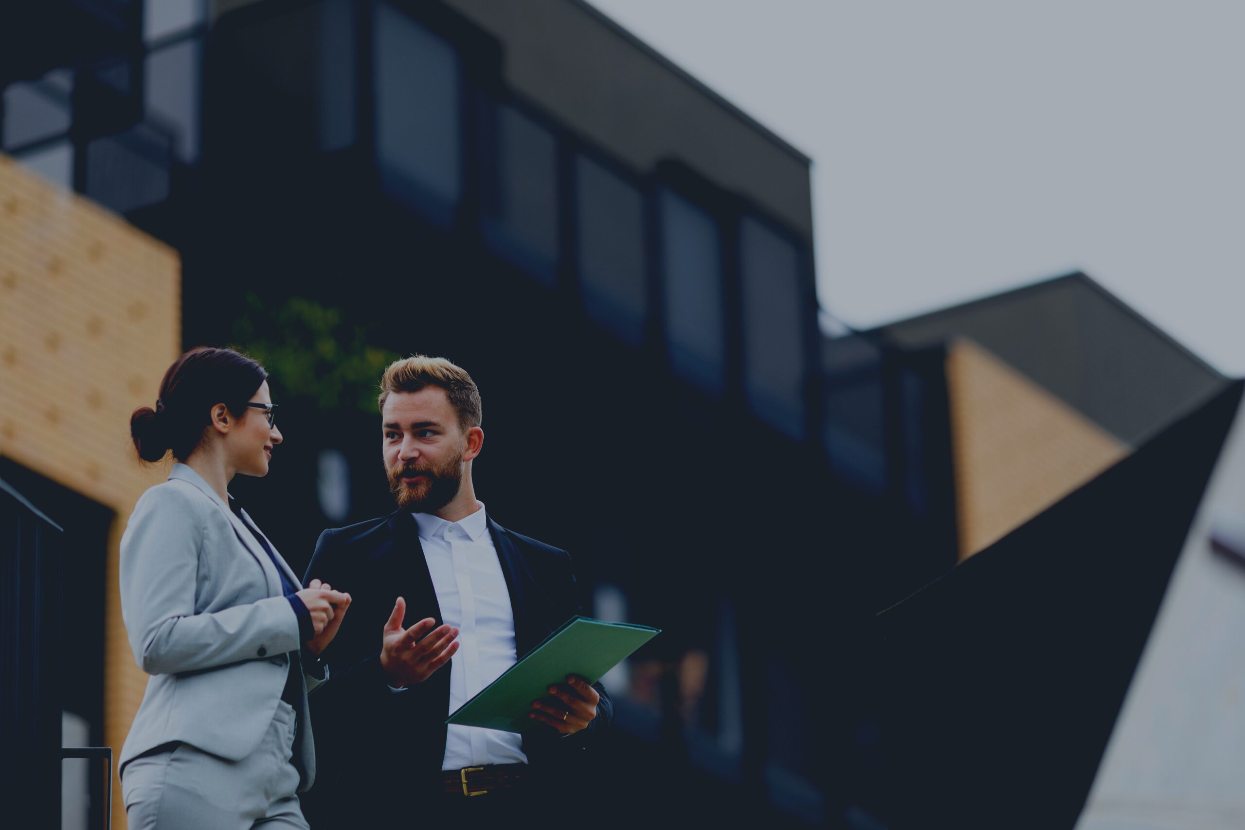 Real estate agent on a meeting